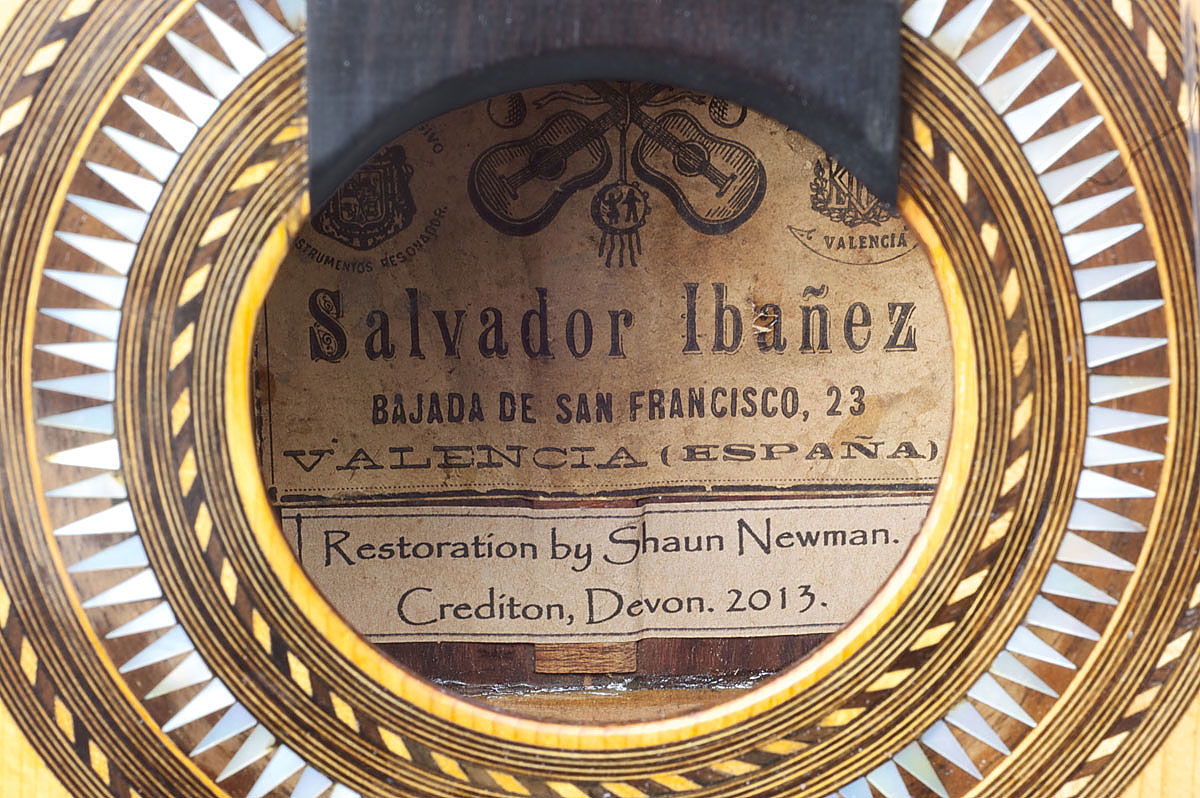 Close up of a Rosette from an early Salvador Ibanez guitar